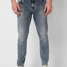 SPYKAR Men Tapered Fit Heavy Fade Clean Look Stretchable Jeans-picture-31