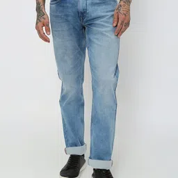 Mufti Men Straight Fit Heavy Fade Stretchable Jeans-image-52