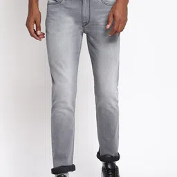 Lee Men Grey Skinny Fit Heavy Fade Stretchable Cotton Jeans-picture-36