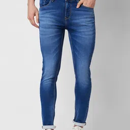 SPYKAR Men Slim Fit Low-Rise Heavy Fade Clean Look Cotton Jeans image 1