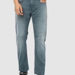Celio Men Blue Heavy Fade Stretchable Straight Fit Jeans-picture-49
