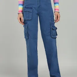 OMG CREATION Women Relaxed Fit High-Rise Stretchable Jeans-picture-18