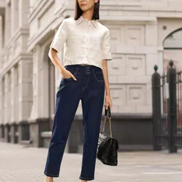 all about you Women Boyfriend Fit High-Rise Stretchable Jeans-picture-30