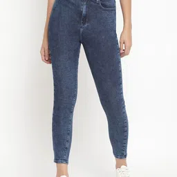 Belliskey Women Blue Skinny Fit High-Rise Stretchable Jeans-image-56