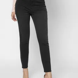 Vero Moda Women Grey Skinny Fit Clean Look High Rise Stretchable Jeans-image-50