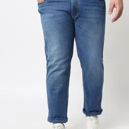 FEVER Men Blue Slim Fit Light Fade Stretchable Jeans-picture-39