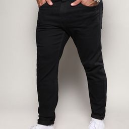 Instafab Plus Men Black Jean Relaxed Fit Mid-Rise Stretchable Jeans-picture-19