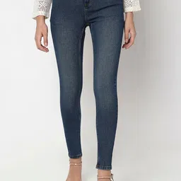 Vero Moda Women Skinny Fit High-Rise Light Fade Stretchable Jeans-picture-18