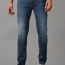 Voi Jeans Men Comfort Skinny Fit Mid-Rise Light Fade Stretchable Jeans-image-64