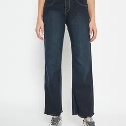 Duke Women Straight Fit Mid-Rise Light Fade Cotton Stretchable Jeans-picture-21