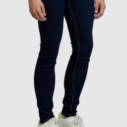 Celio Men Navy Blue Cotton Jean Skinny Fit Stretchable Jeans-image-86