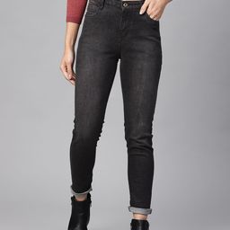 Roadster Women Black Skinny Fit Clean Look Stretchable Jeans-picture-11