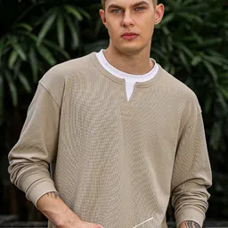 Maniac Men Solid Sweatshirt image 3