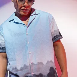 Campus Sutra Men Comfort Opaque Printed Casual Shirt-image-58