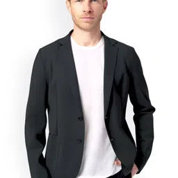 Taimur Ethnic Notched Lapel Cotton Single Breasted Blazer-picture-26