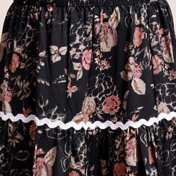 STARWORD Tiered Flared Maxi Skirt image 5