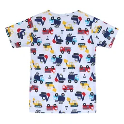 CHILINS Kids-Unisex Conversational Printed Regular Fit Cotton T-shirt image 3