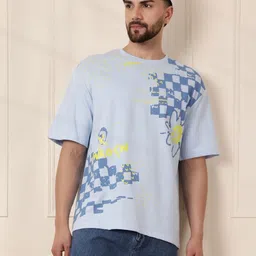 WROGN Men Printed Polo Collar Pure Cotton T-shirt-picture-52