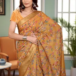 GULKEE FAB Floral Zari Saree image 5
