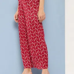 Aarika Girls Abstract Self Design Flared Cropped Ethnic Cropped Palazzos image 4