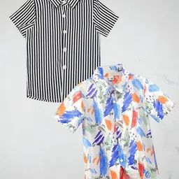 RAVYA TRENDZ Boys Classic Printed Casual Shirt-picture-18