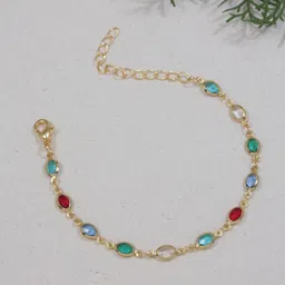 V FASHION JEWELLERY Women Gold-Plated Link Bracelet-picture-19