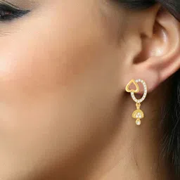 VIVASTRI Women Gold-Plated Alloy Earrings image 2