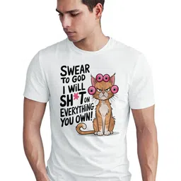 Seekbuylove Men Cotton Typography Printed Regular Fit Bio Finish T-shirt-picture-21