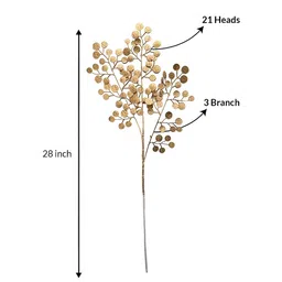 Art Street Gold-Toned 2 Pieces Eucalyptus Artificial Plant image 3