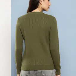 The Roadster Lifestyle Co Self Design Woolen Pullover image 2