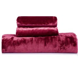 RD TREND Burgundy 300 TC King Bedsheet with 2 Pillow Covers image 2