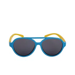 DukieKooky Kids Aviator Sunglasses with Polarised and UV Protected Lens DKSG514E-Blue image 2