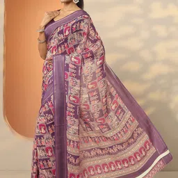 Libas Ethnic Motifs Printed Pure Georgette Saree image 2