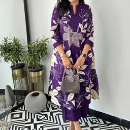 CaniBani Women Floral Printed Regular Kurta with Trousers-picture-10