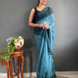 HERE&NOW Pure Crepe Jamdani Saree-picture-10