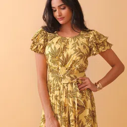 NH KAPDEWALA Printed Basic Jumpsuit image 2