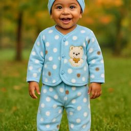 Fly Step Boys Cotton Blend Printed Clothing Set-picture-57