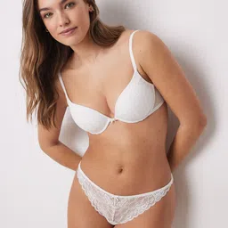 women'secret Floral Lace Bra - Medium Coverage Underwired Heavily Padded-picture-32