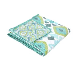 Anadhika Green Floral AC Room Single Bed Dohar-picture-17