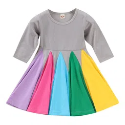 StyleCast x Revolte Colourblocked Fit & Flare Midi Dress-picture-41