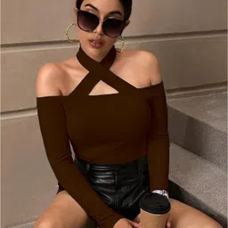 TRENDY ERA Halter Neck Cotton Crop Top-picture-30