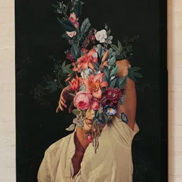 asian monk ROSES BLOOMED , SURREAL ART PRINTS image 3