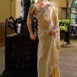 Mitera Embellished Poly Chiffon Saree image 5