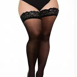 OGIMI- Ohh Give me Self Design Fishnet Sheered Thigh Stockings-picture-32