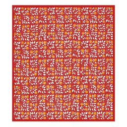 MILAAV Red Floral 144 TC Bedsheet with 2 Pillow Covers image 5