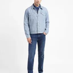 levi's Men's Solid Spread Collar Denim Jacket image 2
