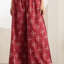 KALINI Women Ethnic Motifs Printed Regular Pure Cotton Kurta with Palazzos & With Dupatta image 5