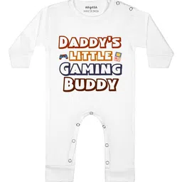 Arvesa Daddy Little Gaming Buddy Printed Bodysuit-picture-33