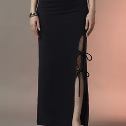 CORSICA Trend Arrest Women Slit Tie-Up Maxi Pencil Skirt-image-11