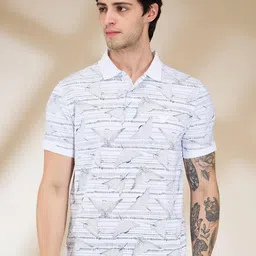 Being Human Men Printed Polo Collar Slim Fit T-shirt image 1